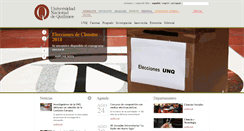 Desktop Screenshot of lacienciavaalaescuela.peu.unq.edu.ar