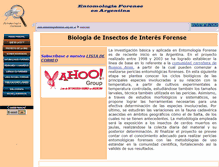 Tablet Screenshot of entomologiaforense.unq.edu.ar
