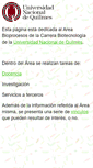 Mobile Screenshot of bioprocesos.unq.edu.ar