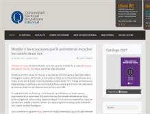 Tablet Screenshot of editorial.blog.unq.edu.ar