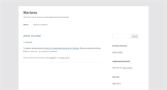 Desktop Screenshot of mariano.blog.unq.edu.ar