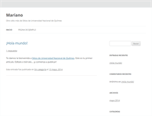 Tablet Screenshot of mariano.blog.unq.edu.ar